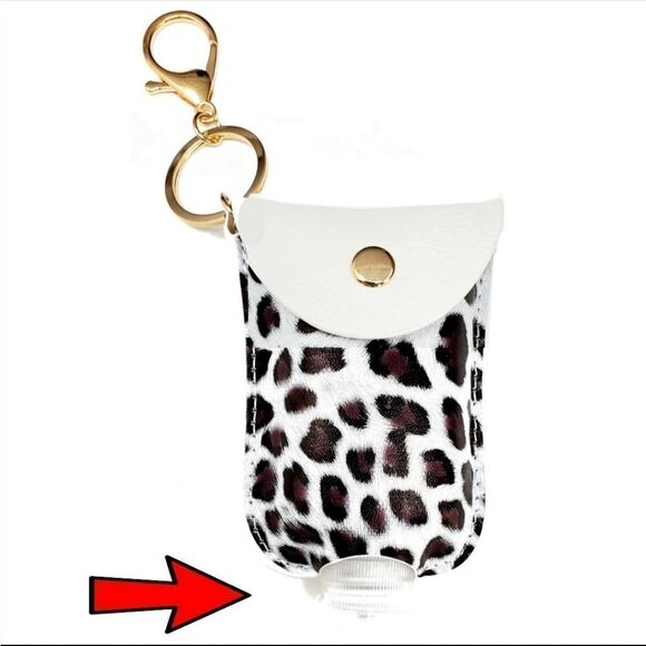 SALE Mini Lotion or Sanitizer Holder for Handbags Bags Backpacks Keychain - Picture 3 of 4